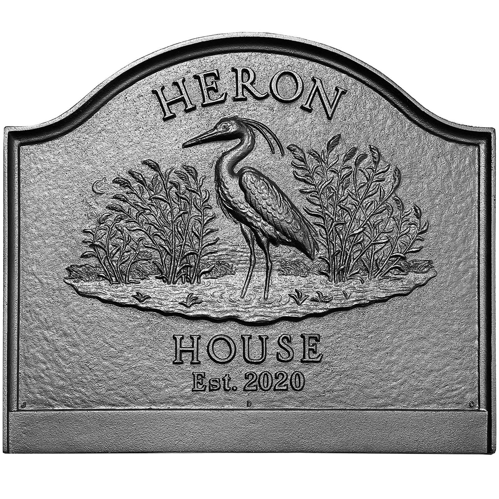 Heron House Large Plain Panel Fireback