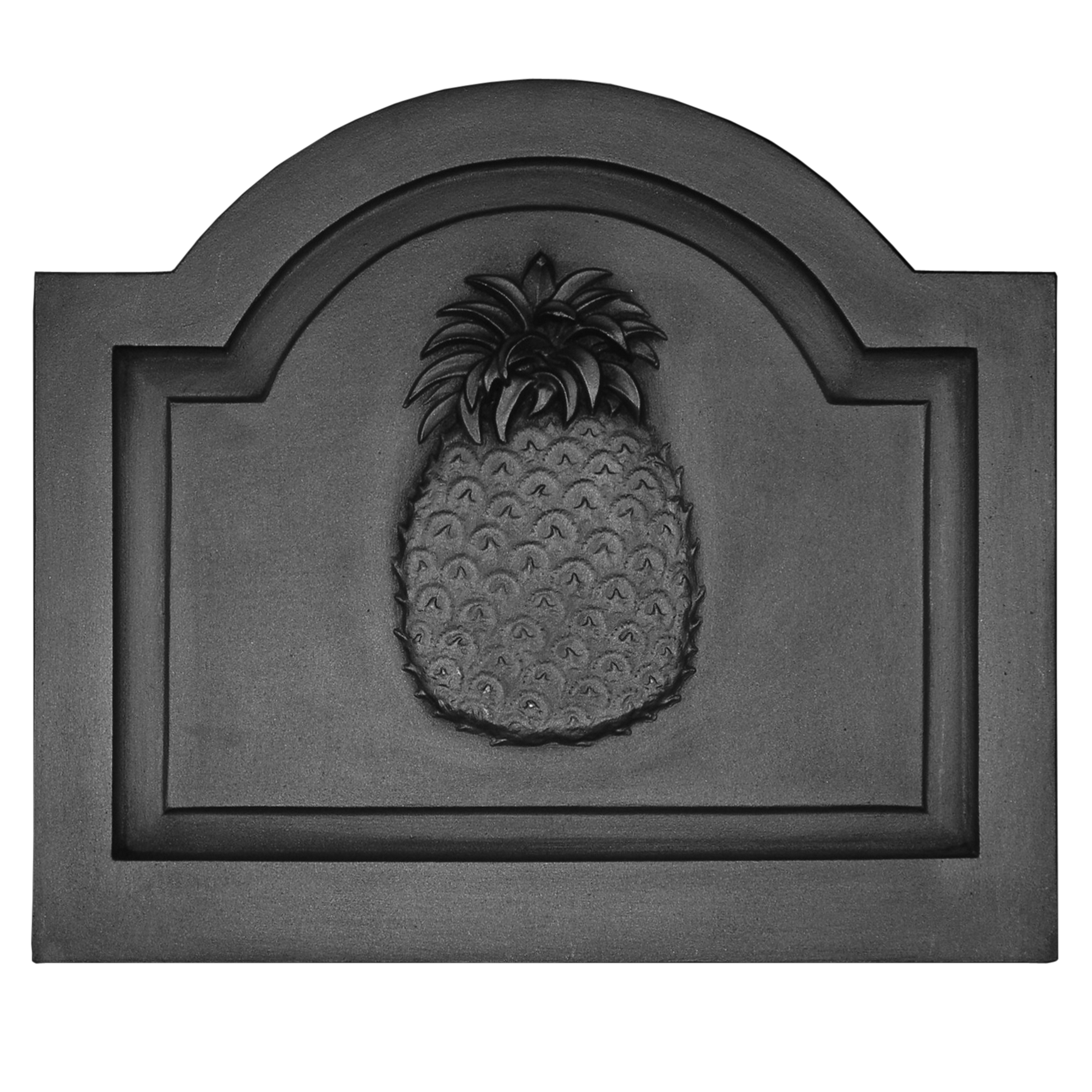 Pineapple on Large Raised Panel Fireback