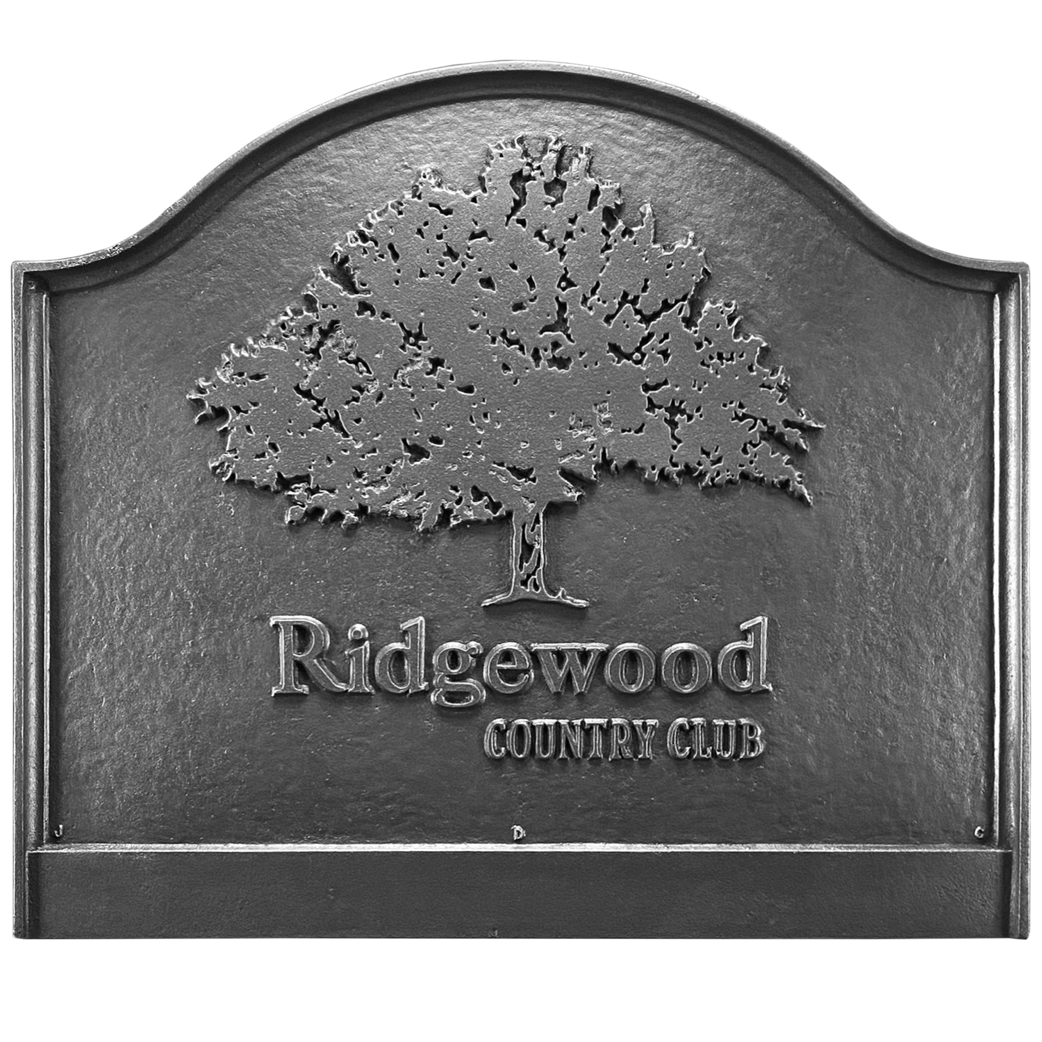 Ridgewood Country Club Large Plain Panel Fireback