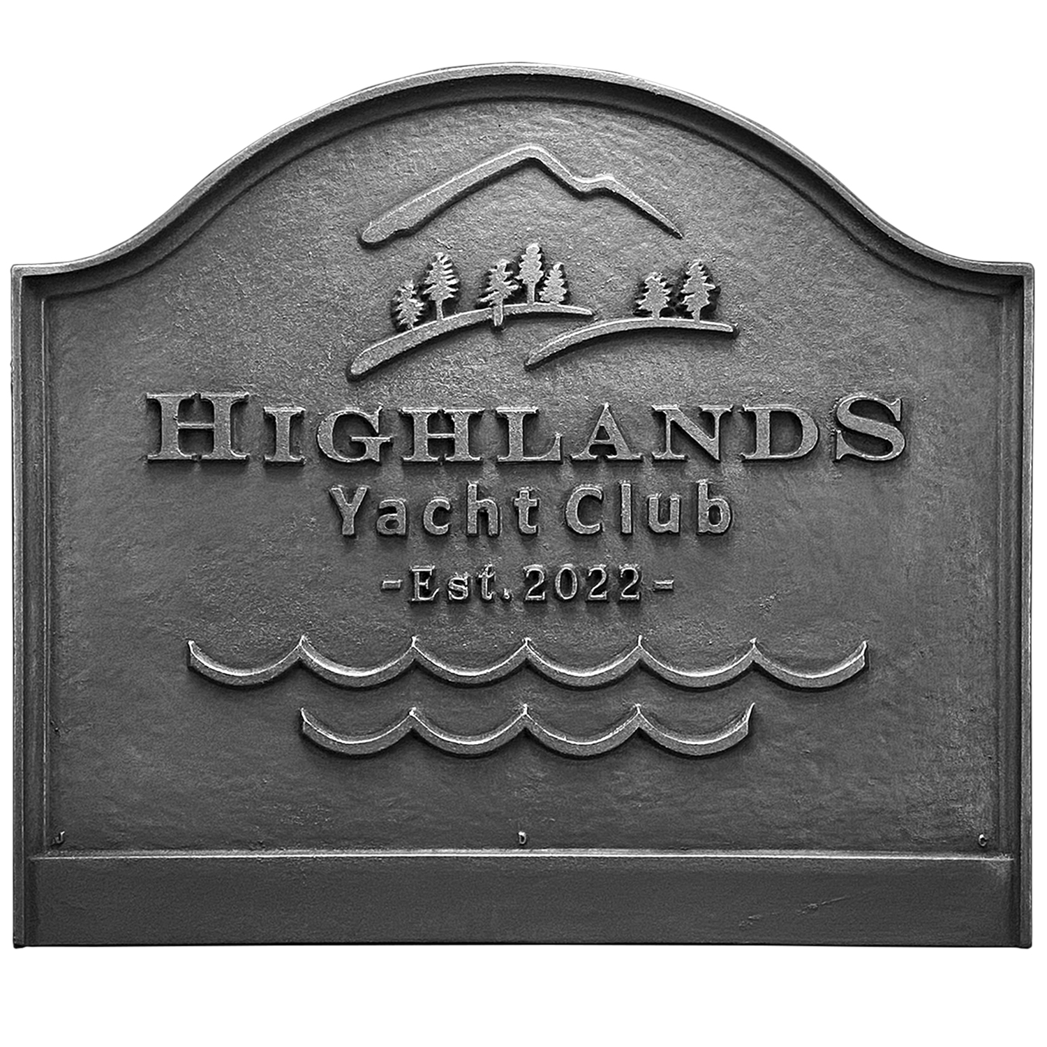 Highland Yacht Club Large Plain Panel Fireback